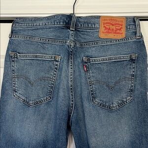 Levi's Blue Denim Jeans with Red Tab - Back View